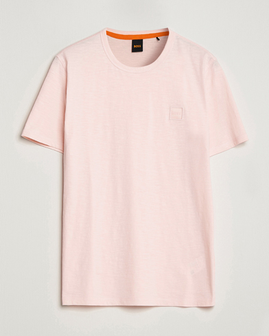 Herren | BOSS ORANGE | BOSS ORANGE | Tegood Slub Crew Neck T-Shirt Open Pink
