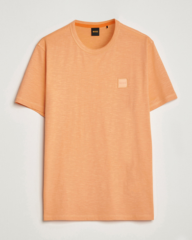 Herren | BOSS ORANGE | BOSS ORANGE | Tegood Slub Crew Neck T-Shirt Pastel Orange