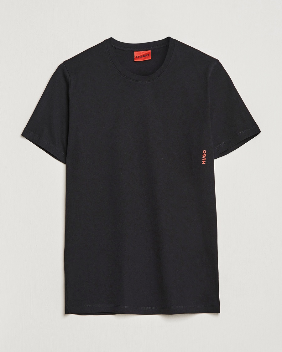 Herren | HUGO | HUGO | 2-Pack Logo Crew Neck T-Shirt Black