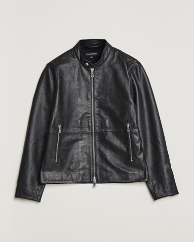 Herren | Lederjacken | J.Lindeberg | Boris Biker Leather Jacket Black
