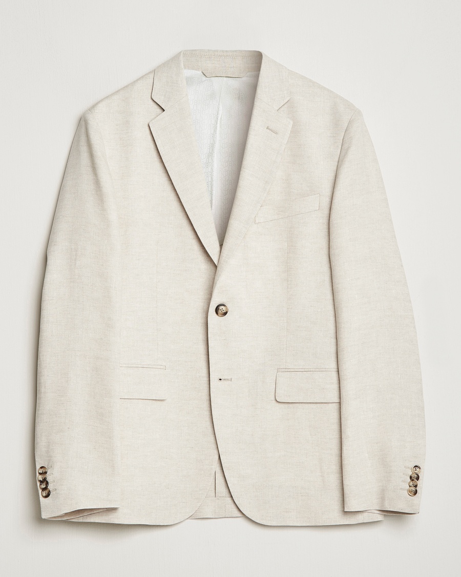 Herren | | J.Lindeberg | Hopper Super Linen Blazer Safari Beige