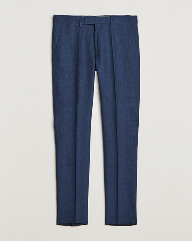 Herren | Leinenhosen | J.Lindeberg | Grant Super Linen Trousers Blue Indigo