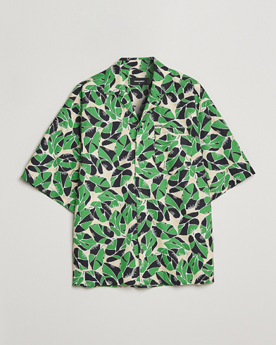 Herren | Kurzarmhemden | Dsquared2 | Printed Bowling Shirt Beige/Green