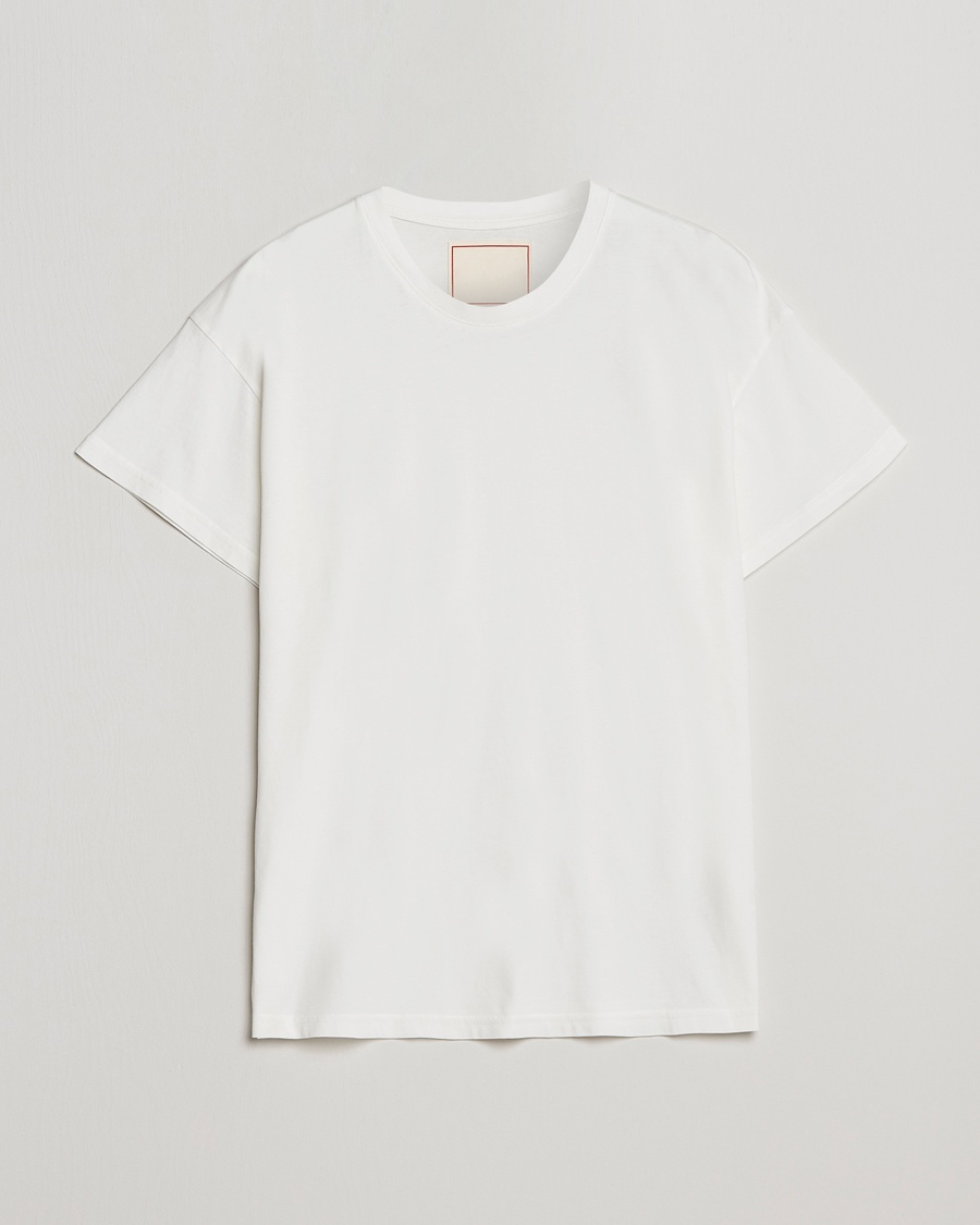 Herren | Weiße T-Shirts | Jeanerica | Marcel Crew Neck T-Shirt White