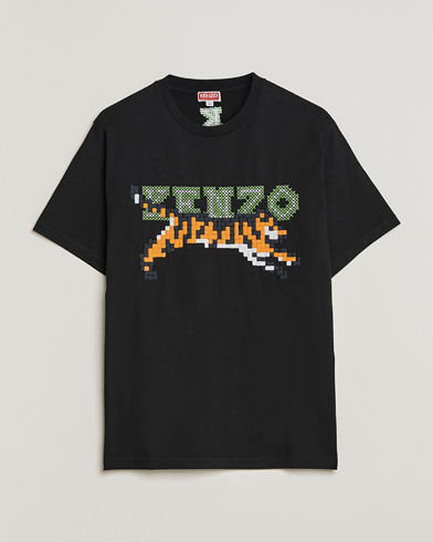 Herren | Schwartze t-shirts | KENZO | Pixel Oversize T-Shirt Black