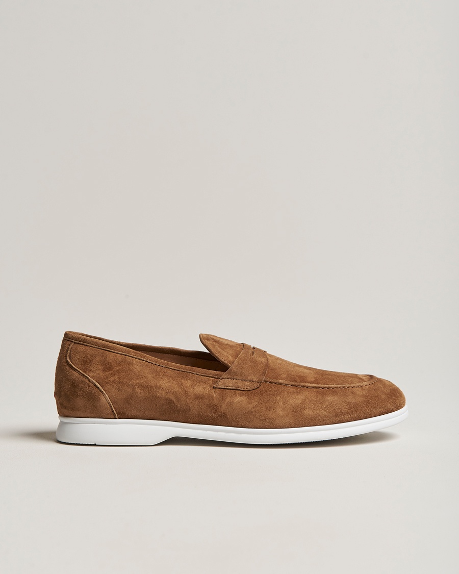 Herren | | Kiton | Summer Loafers Brown Suede