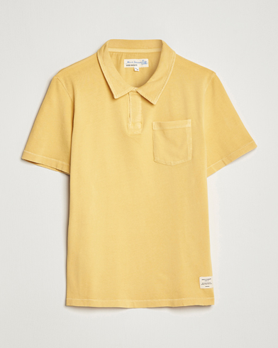 Herren |  | Merz b. Schwanen | Organic Cotton Washed Polo Sunshine Yellow