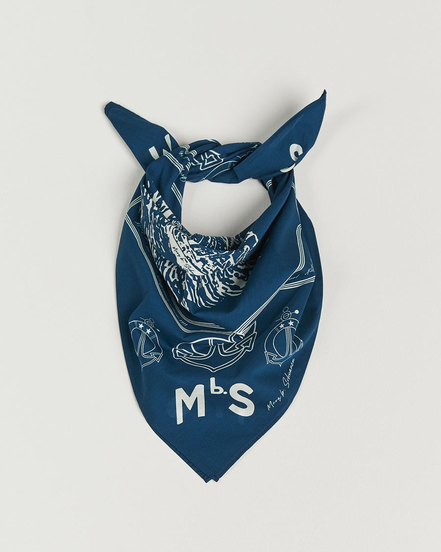 Merz b. SchwanenCotton BandanaInk Blue – Blau