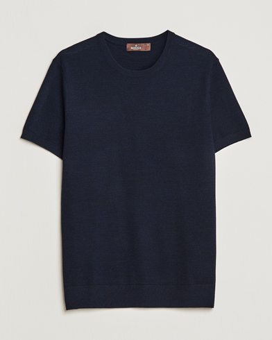 Herren |  | Morris Heritage | Alberto Knitted T-Shirt Navy