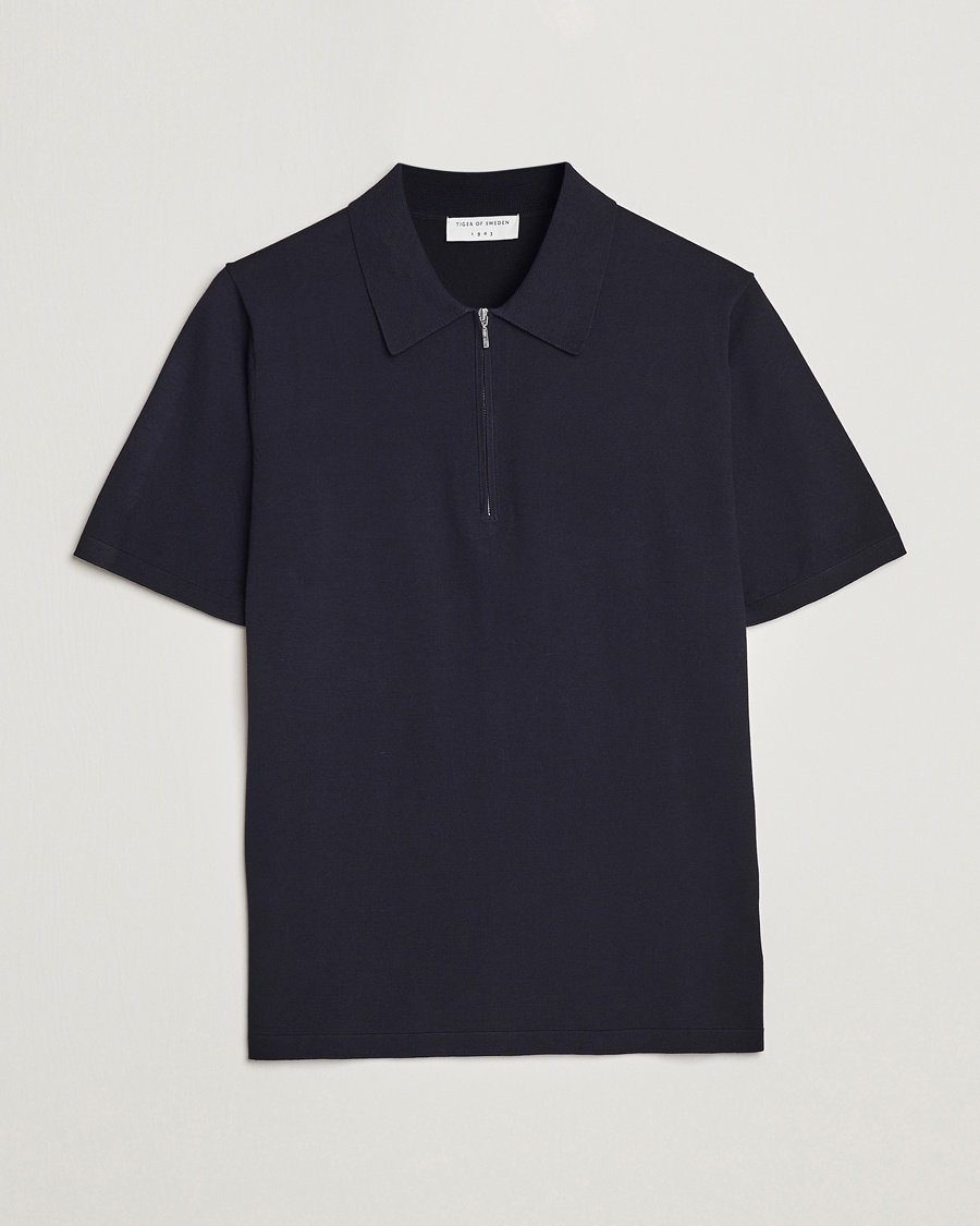 Herren | | Tiger of Sweden | Orbit Cotton Half Zip Light Ink