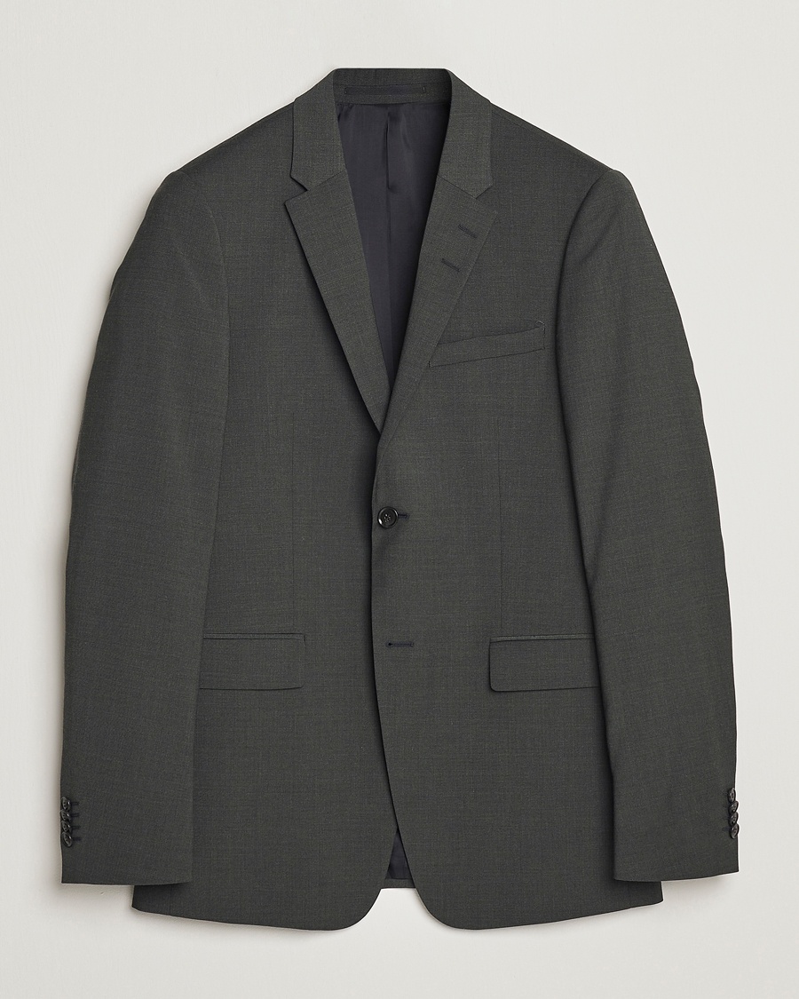Herren | Tiger of Sweden | Tiger of Sweden | Jerretts Wool Travel Suit Blazer Olive Extreme