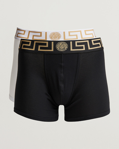 Herren | Versace | Versace | 2-Pack Greca Boxer Briefs Black/White