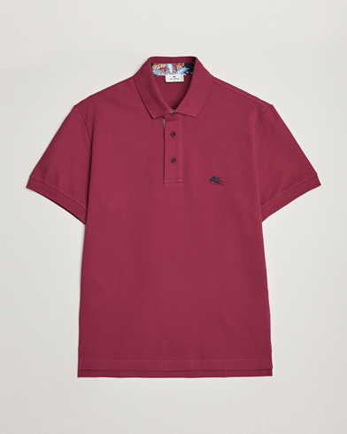 Herren | Kleidung | Etro | Short Sleeve Contrast Paisley Polo Rosa