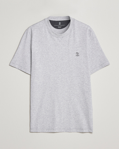 Herren |  | Brunello Cucinelli | Short Sleeve Logo T-shirt Light Grey