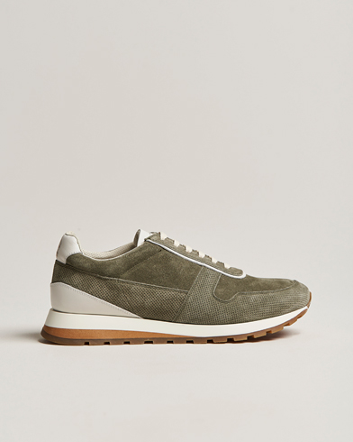 Herren |  | Brunello Cucinelli | Perforated Running Sneakers Olive