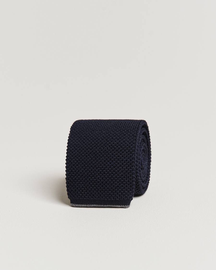 Herren | | Brunello Cucinelli | Knitted Tie Navy