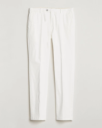 Herren |  | Oscar Jacobson | Denz Casual Cotton Trousers White