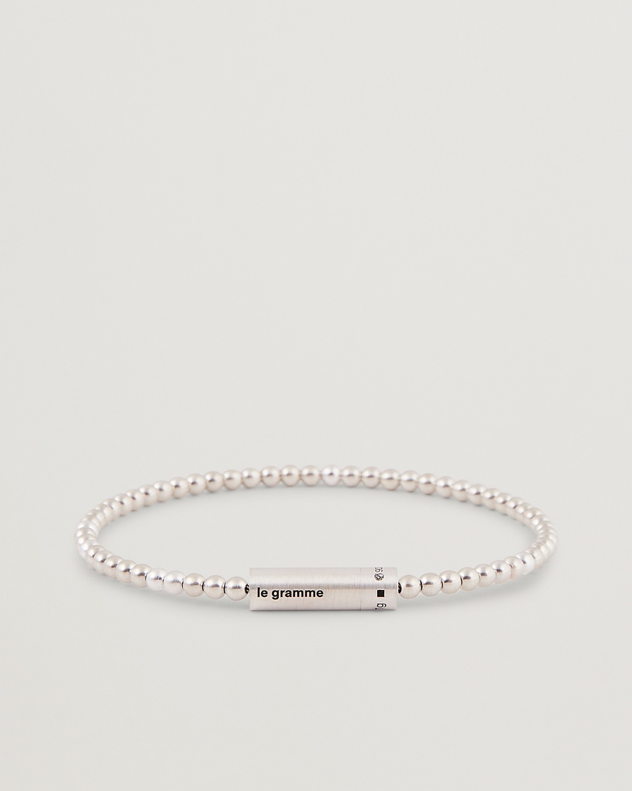 Herren | | LE GRAMME | Beads Bracelet Brushed Sterling Silver 11g