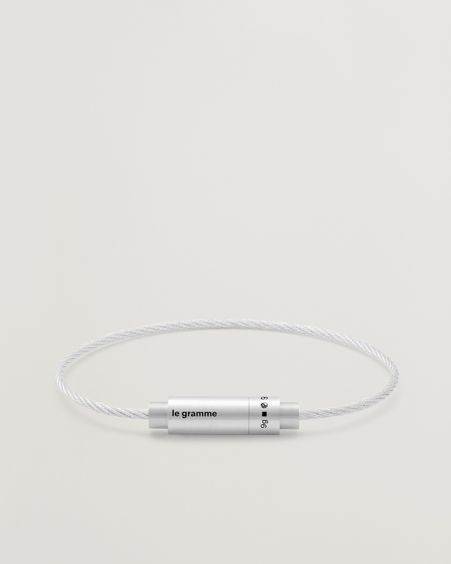 Herren | | LE GRAMME | Triptych Cable Bracelet Brushed Sterling Silver 9g