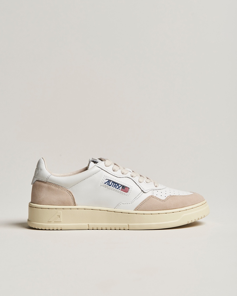 Autry Medalist Low Leather/Suede Sneaker White – Weiß