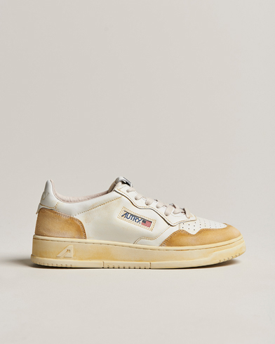 Herren |  | Autry | Super Vintage Low Leather/Suede Sneaker Leat White