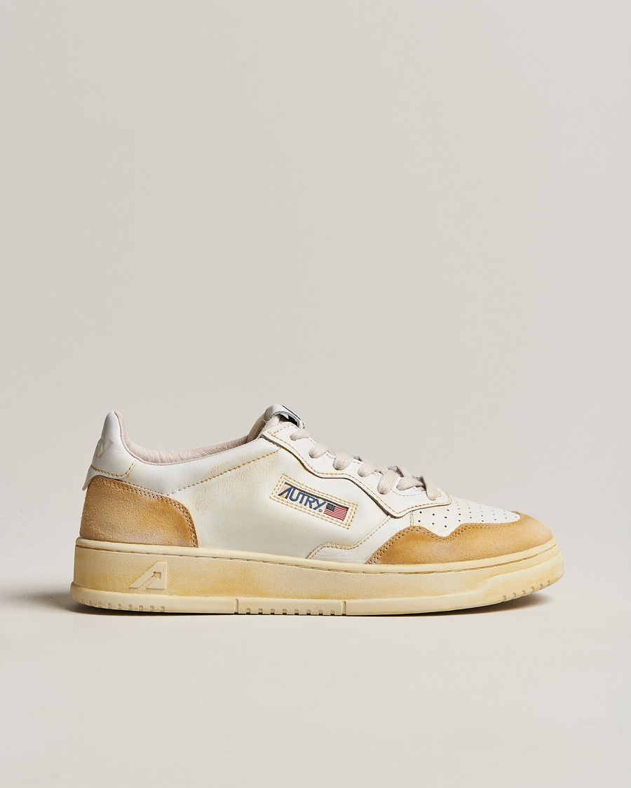 Herren | | Autry | Super Vintage Low Leather/Suede Sneaker Leat White