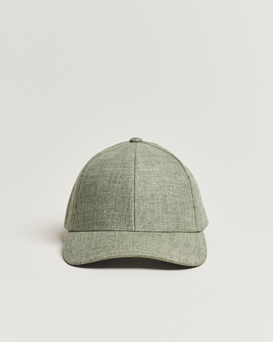 Herren | Caps | Varsity Headwear | Linen Baseball Cap Pistachio Green