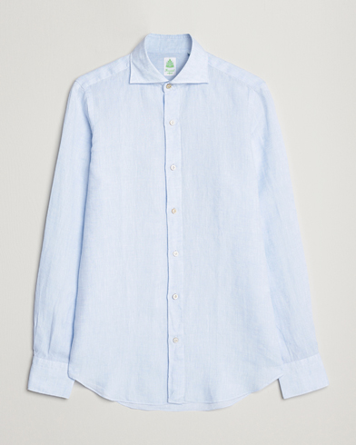 Herren |  | Finamore Napoli | Tokyo Slim Linen Shirt Light Blue