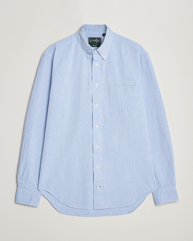 Herren |  | Gitman Vintage | Tonal Seersucker Shirt Light Blue
