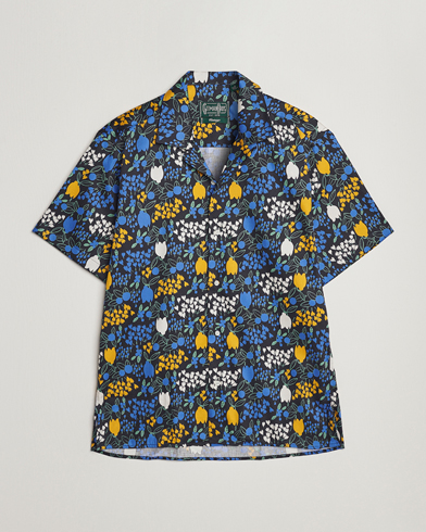 Herren |  | Gitman Vintage | Tulip Fields Camp Shirt Blue