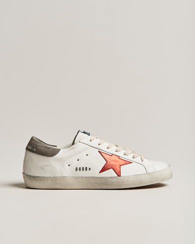 Herren | Weiße Sneakers | Golden Goose Deluxe Brand | Super-Star Sneakers White/Red