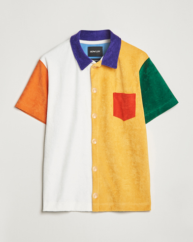 Herren | Kurzarmhemden | Howlin' | Short Sleeve Color Block Terry Shirt Butter In The Sun