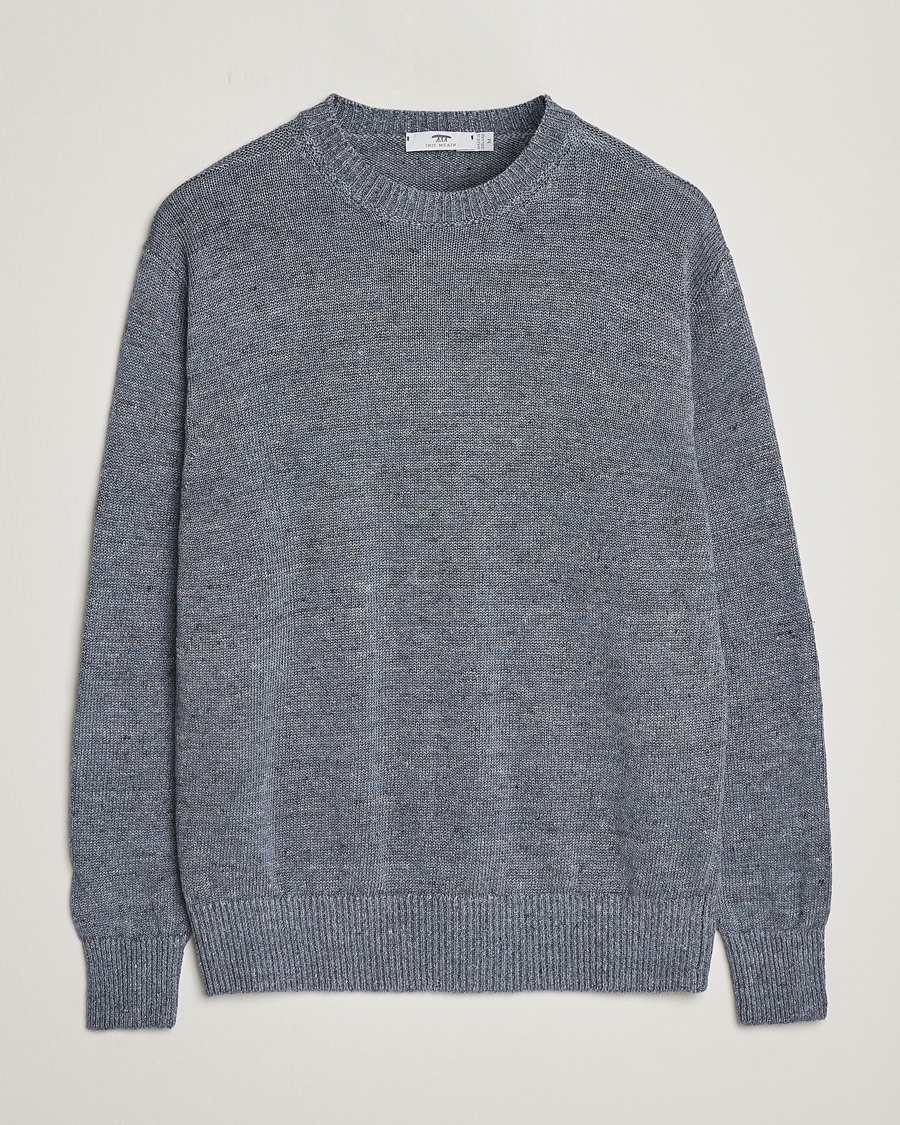 Herren | | Inis Meáin | Donegal Washed Linen Crew Neck Stone