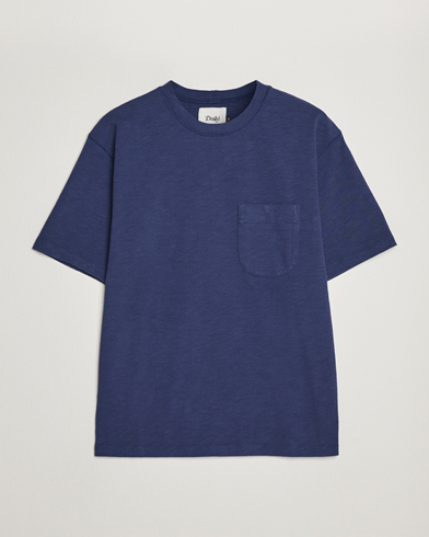 Herren | Neu im Onlineshop | Drake's | Cotton Pocket T-Shirt Navy