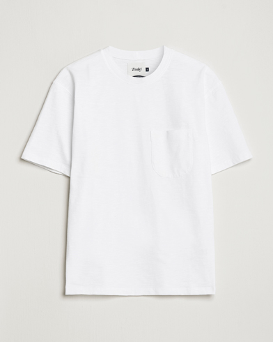 Herren |  | Drake's | Cotton Pocket T-Shirt White