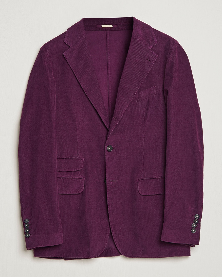 Herren | Massimo Alba | Massimo Alba | Baby Corduroy Blazer Plum