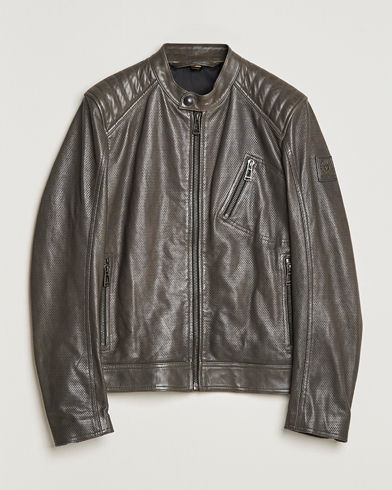 Herren |  | Belstaff | V Racer Air Leather Jacket Dark Grey