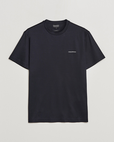 Herren | Emporio Armani | Emporio Armani | Tencel T-Shirt Navy