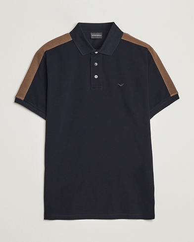 Herren | Poloshirt | Emporio Armani | Mercerized Cotton Polo Navy