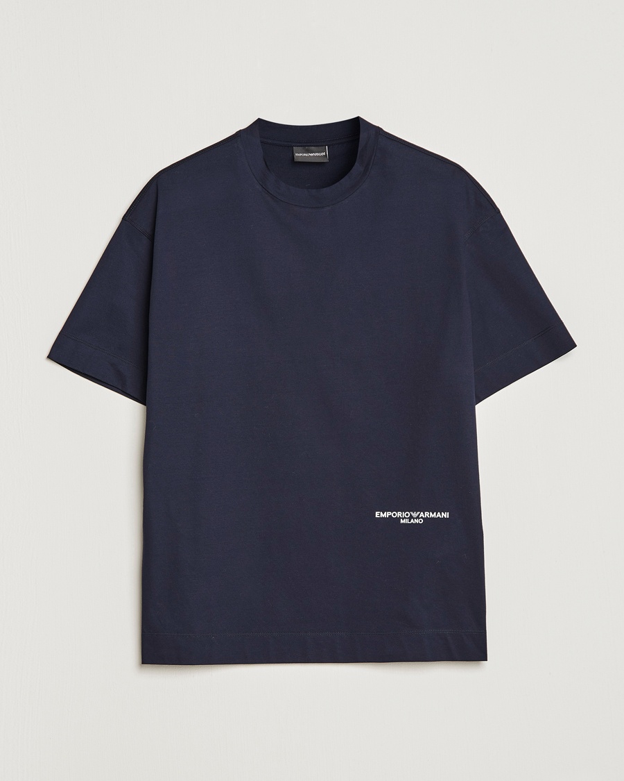 Herren | | Emporio Armani | Cotton T-Shirt Navy