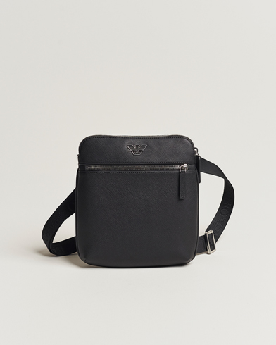Herren |  | Emporio Armani | Leather Messeager Bag Black