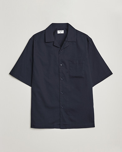 Herren | Kurzarmhemden | Filippa K | Lounge Short Sleeve Shirt Night Blue