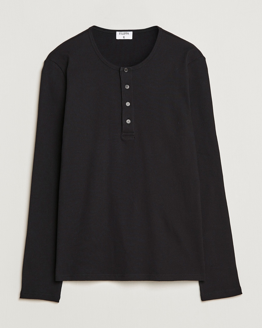 Herren | | Filippa K | Rib Henley Black