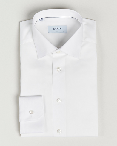 Herren | Eton | Eton | Fine Pique Shirt White