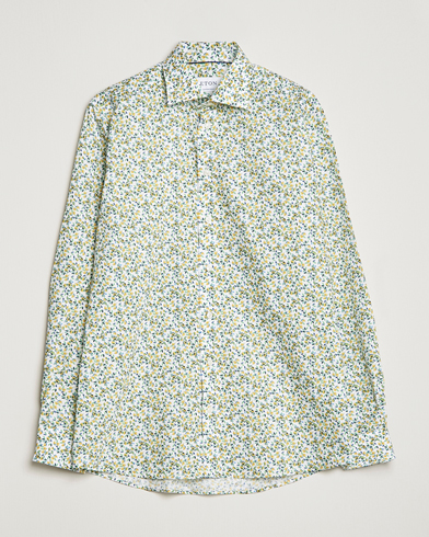 Herren | Freizeithemden | Eton | Signature Twill Contemporary Fit Shirt Lemon Print
