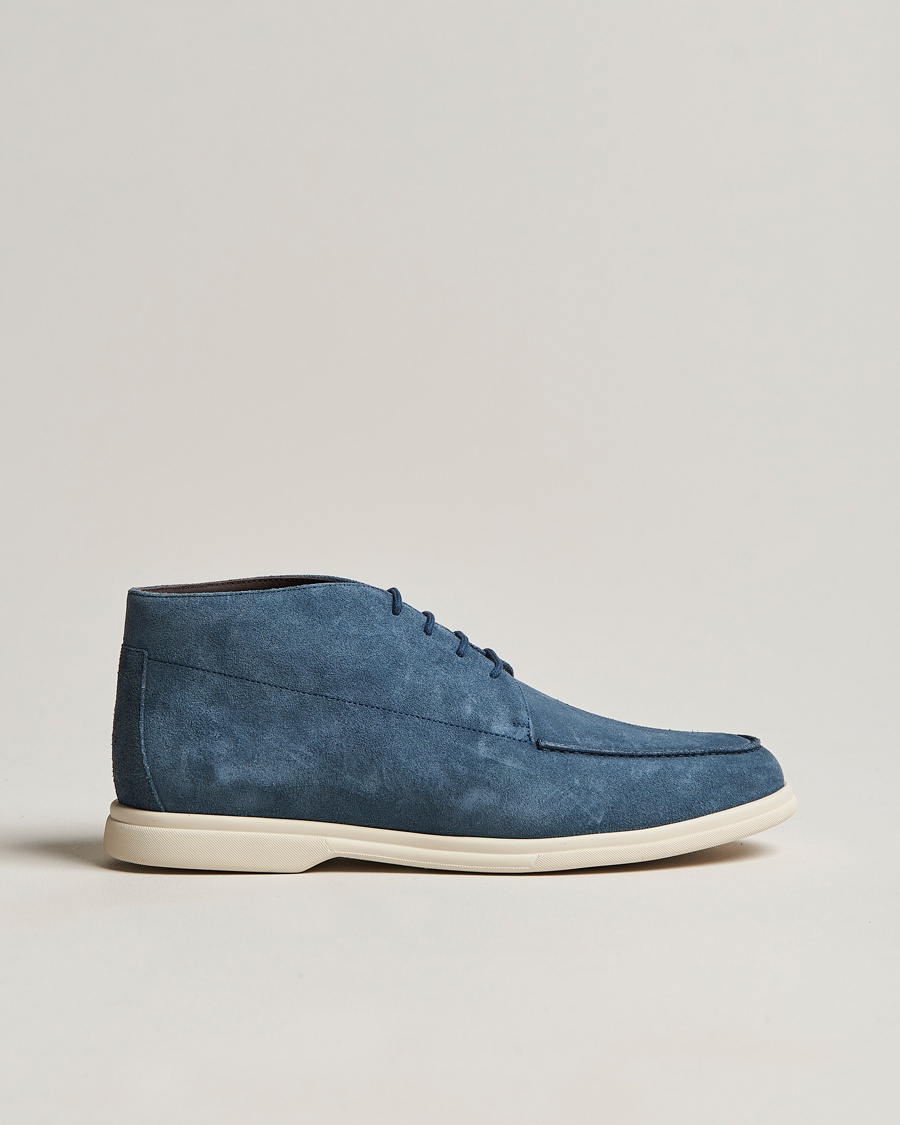 Herren | | Canali | Chukka Boots Light blue Suede