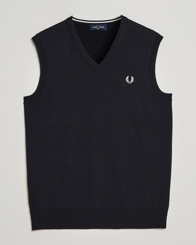 Herren | Pullover | Fred Perry | Classic V-Neck Tank Black