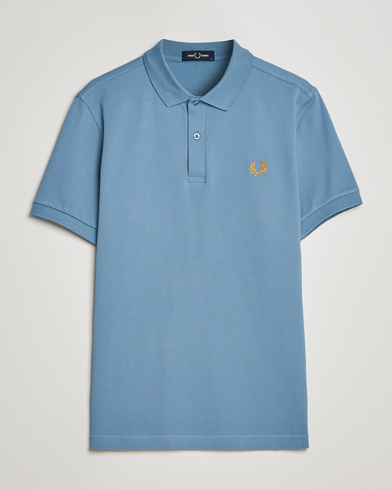 Herren | Best of British | Fred Perry | Plain Polo Shirt Ash Blue