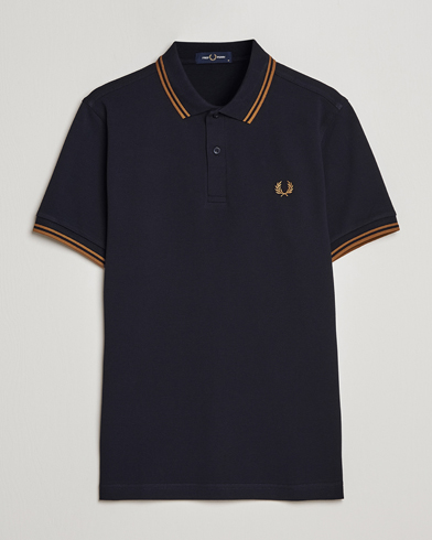 Herren | Best of British | Fred Perry | Twin Tipped Polo Shirt Navy