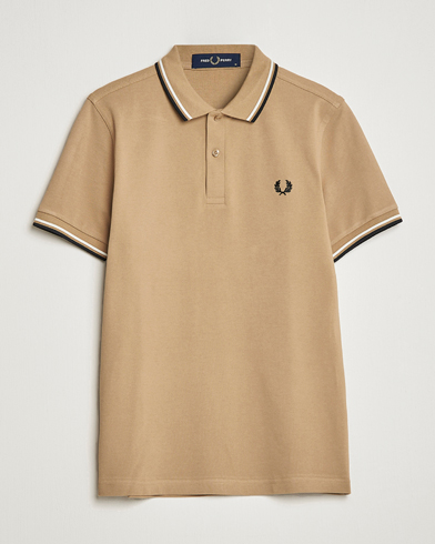 Herren |  | Fred Perry | Twin Tipped Polo Shirt Warm Stone